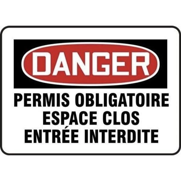 Accuform FRENCH OSHA DANGER SAFETY SIGN FRMCSP007JXP FRMCSP007JXP - main